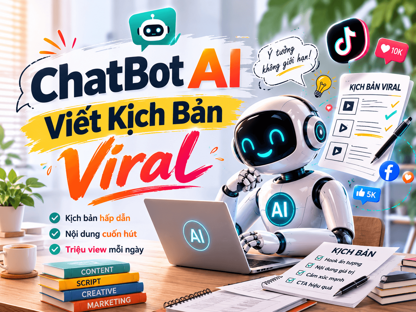 Chatbot AI Sáng Tạo Kịch Bản Viral