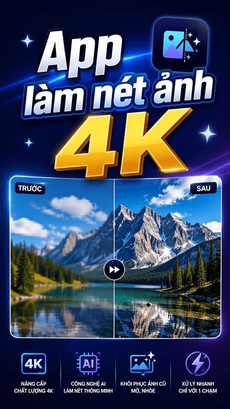 Ảnh bìa App Làm Nét Ảnh