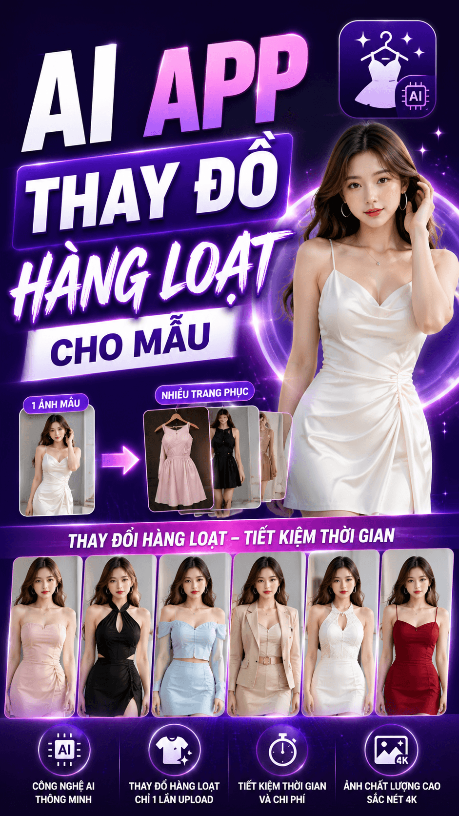 Ảnh bìa Photo App Thay Đồ Cho Mẫu